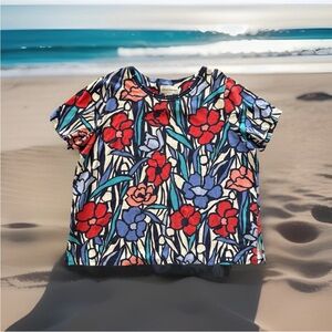 Alfred Dunner Women's Size XL Stained Glass Pattern  Top 95% Cotton